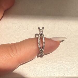 Pandora Silver Butterfly Ring